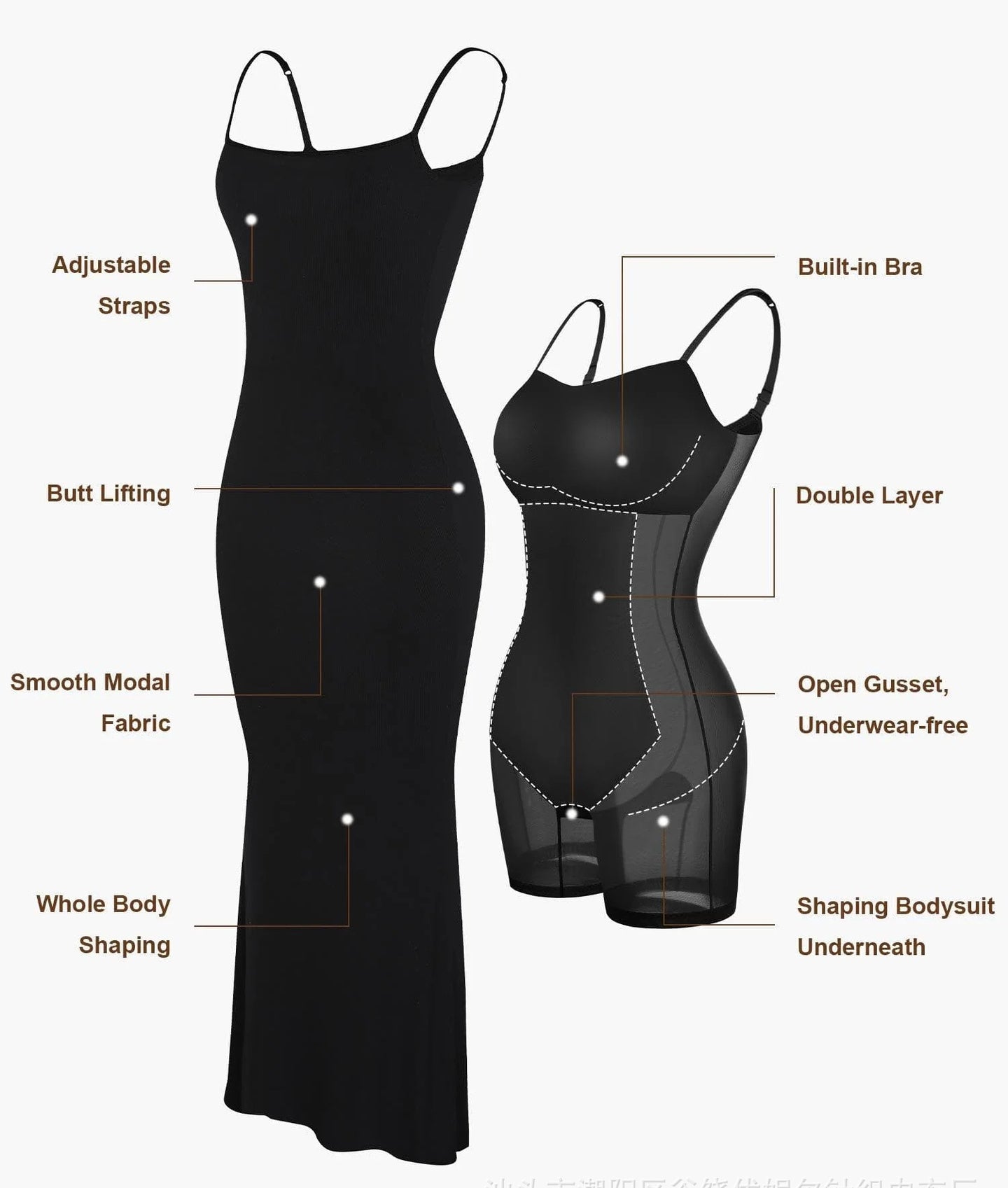 Shapewear Bodysuit Dress – Beyond Apparel